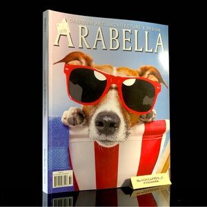Arabella Magazine Coffee Table Book Home Colorful Accent Dog Art Design